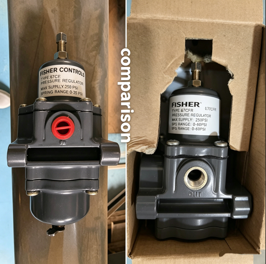 What is the difference between Fisher 67CFR and 67CF?